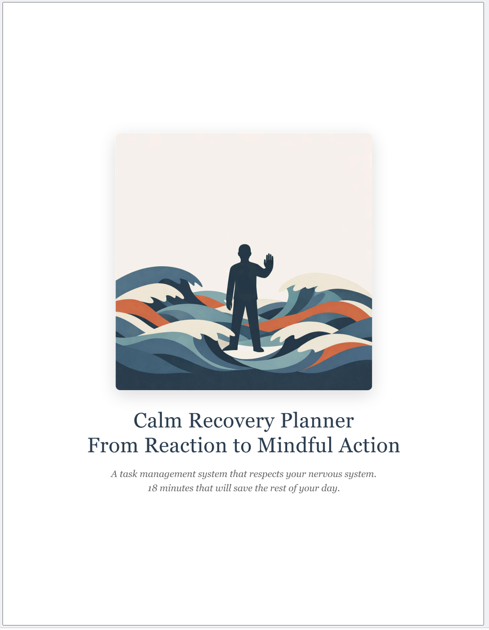 Calm Recovery Planner